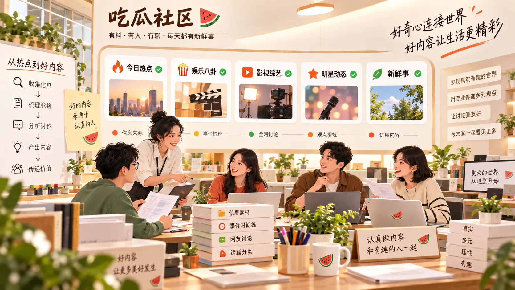 吃瓜网热点内容编辑与社区团队